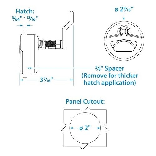  Seachoice Non-Locking Grand Slam Latch