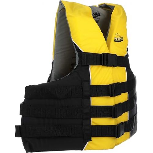  Seachoice Type III Life Jacket - USCG-Approved Adjustable Boat Vest