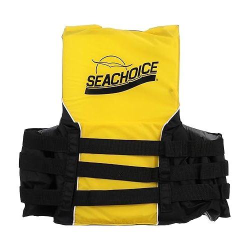  Seachoice Type III Life Jacket - USCG-Approved Adjustable Boat Vest