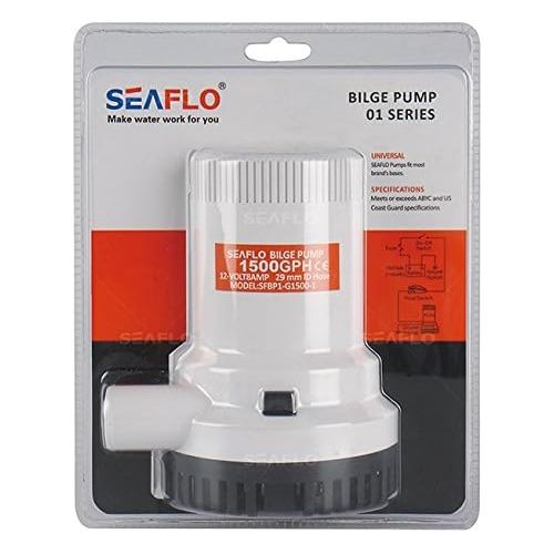  SEAFLO Electric Marine Bilge Pumps (1500 GPH)