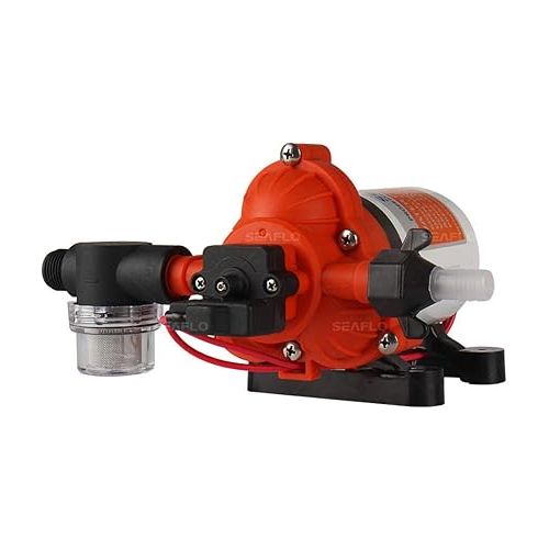  SEAFLO 12V 3.0 GPM 45 PSI Water Diaphragm Pressure Pump - 4 Year Warranty!!!