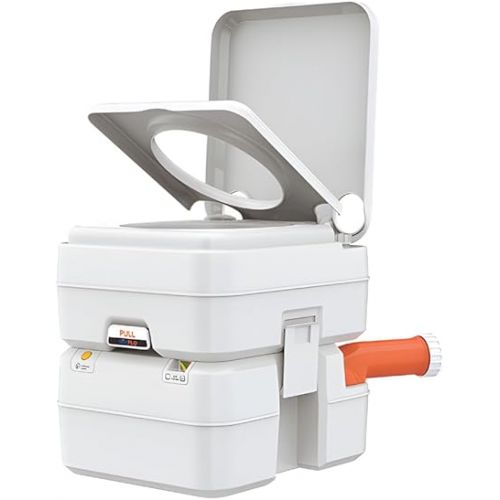  SEAFLO 5.3 Gal Multifunctional Portable Toilet | Large Capacity for Camping, RV, Boats, and More