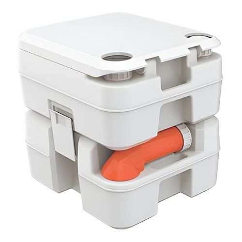  SEAFLO 5.3 Gal Multifunctional Portable Toilet | Large Capacity for Camping, RV, Boats, and More