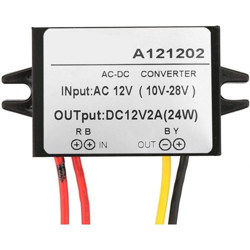  [아마존베스트]-Service-Informationen AC 10-28V to DC 12V Step Down Converter AC-DC Down Power Supply Module for Car Screen and Monitor Camera etc (2A)