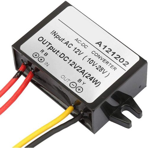  [아마존베스트]-Service-Informationen AC 10-28V to DC 12V Step Down Converter AC-DC Down Power Supply Module for Car Screen and Monitor Camera etc (2A)