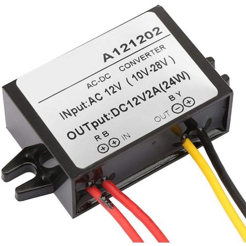  [아마존베스트]-Service-Informationen AC 10-28V to DC 12V Step Down Converter AC-DC Down Power Supply Module for Car Screen and Monitor Camera etc (2A)