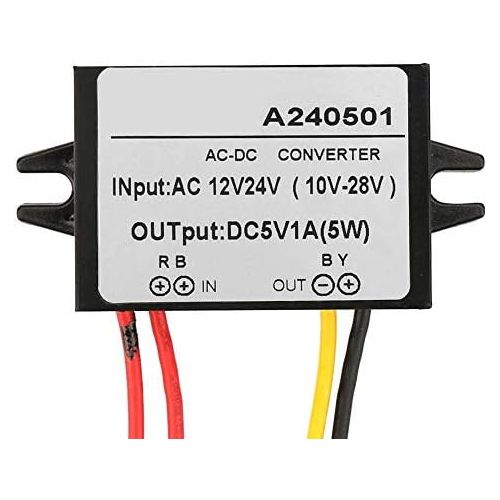  [아마존베스트]-Service-Informationen AC 12 V / 24 V to DC 5 V down converter AC-DC down power supply module (1 A).