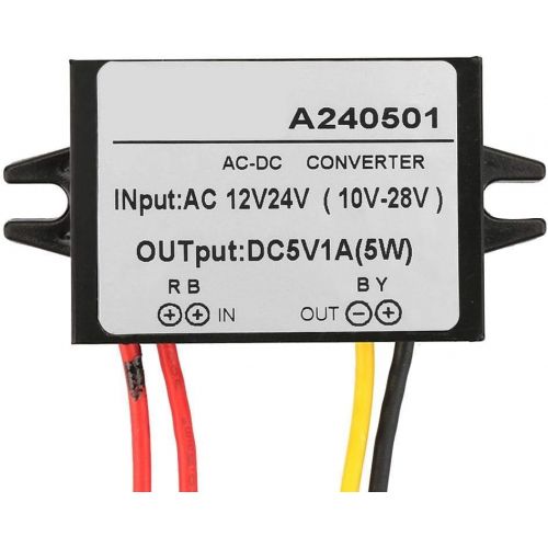  [아마존베스트]-Service-Informationen AC 12 V / 24 V to DC 5 V down converter AC-DC down power supply module (1 A).