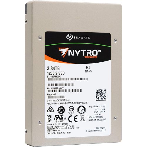  Seagate Nytro 1200.2 ST3840FM0043 3840GB eMLC Dual 12Gb/s SAS 2.5 15mm Enterprise SSD