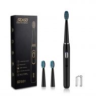 SEAGO Rechargeable Electric Sonic Toothbrush with 4 Modes Deep Cleansing, Waterproof IPX6, Smart Timer, 2...