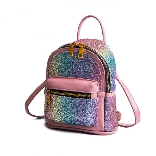  SEALINF Women Girl Bling Mini Backpack Convertible Shoulder Cross Bags Purse