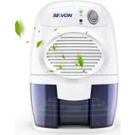 SEAVON Electric Dehumidifiers for Home, 2200 Cubic Feet (205 sq ft) Portable and Compact 16 oz Capacity Quiet Dehumidifiers for Basements, Bedroom, Bathroom, RV, Laundry Room, Clos