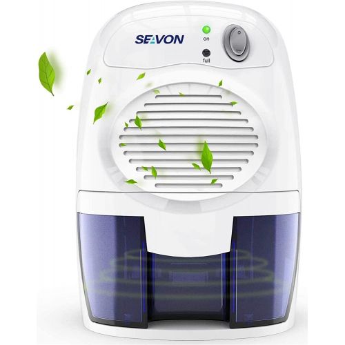  SEAVON Electric Dehumidifiers for Home, 2200 Cubic Feet (205 sq ft) Portable and Compact 16 oz Capacity Quiet Dehumidifiers for Basements, Bedroom, Bathroom, RV, Laundry Room, Clos