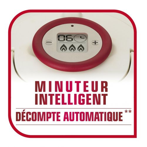  SEB Seb Clipso P4411506 Pressure Cooker Programmierbarer Timer Genauigkeit ohne Griffe geoeffnet Faltbare Effort Inox 10 L