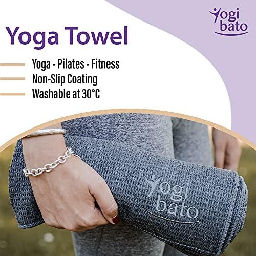  [아마존베스트]Yogibato Yoga Towel, Non-Slip & Quick-Drying - Microfibre Yoga Towel - 183 x 61 cm