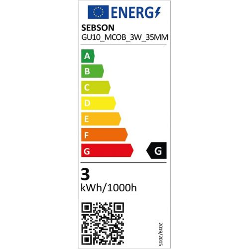  Besuchen Sie den SEBSON-Store SEBSON LED Lampe GU10 warmweiss 3W, ersetzt 20W Halogenlampe, 35mm Durchmesser, 250lm, Spot 36°, 230V, 4er Pack