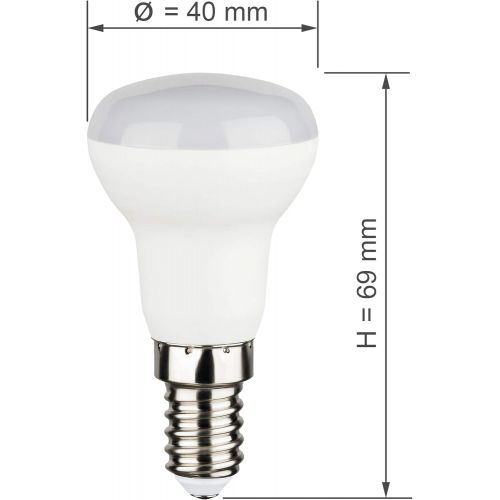  Besuchen Sie den SEBSON-Store SEBSON LED Lampe E14 R39 Reflektor 3W warmweiss 3000k, ersetzt 20W, 200lm, Ra97, 230V LED Leuchtmittel flimmerfrei, E14 R39 Reflektorlampe, 4er Pack