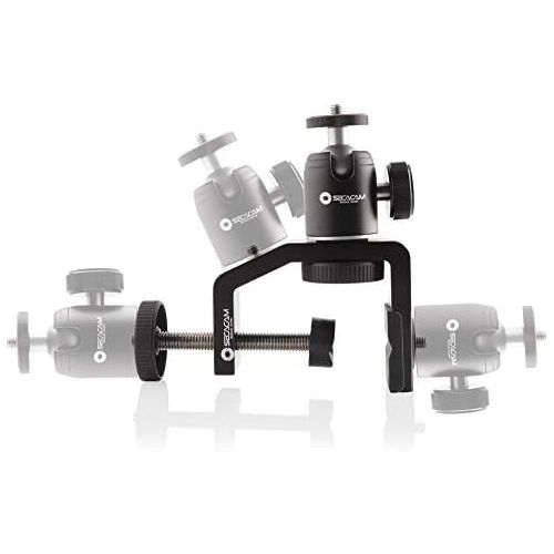  [아마존베스트]Secacam Multi-Clamp 1/4 Inch Standard Thread Clamp Tripod Ballhead Mount