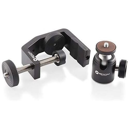  [아마존베스트]Secacam Multi-Clamp 1/4 Inch Standard Thread Clamp Tripod Ballhead Mount