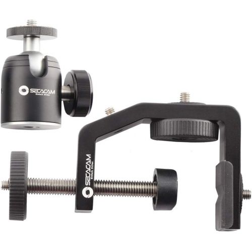  [아마존베스트]Secacam Multi-Clamp 1/4 Inch Standard Thread Clamp Tripod Ballhead Mount