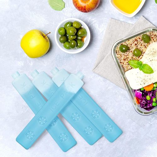  SEEHONOR Ice Packs for Coolers Reusable Long Lasting Slim Freezer Packs for Lunch Box Lunch Bags Cooler Backpack Camping Beach Picnics