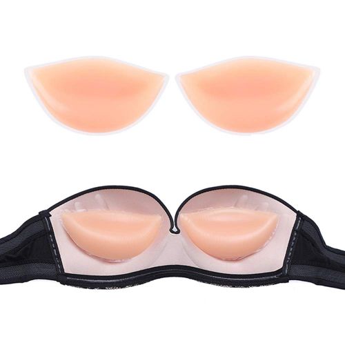  [아마존베스트]SEEKUP Women Soft Silicone Bra Inserts Breast Chest Pads Enhancers, Push-up Molding Pads for A/B/C...