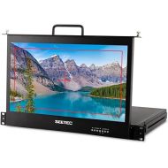 SEETEC SC173-HSD 1RU Pull Out 17.3 Inch Rack Mount Production Broadcast Monitor with 3G SDI HDMI DVI YPbPr 1920x1080 Full HD