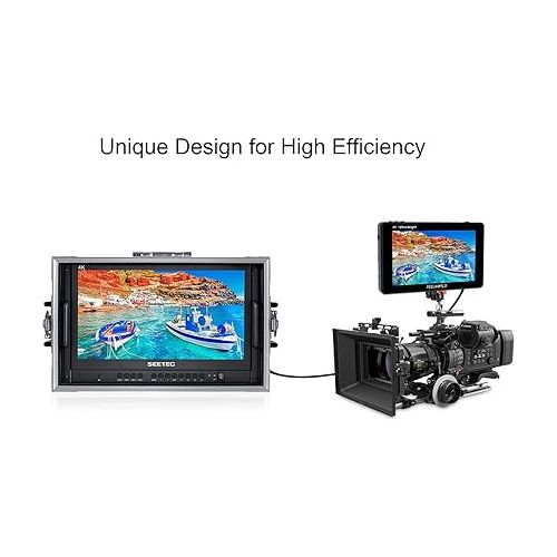  SEETEC ATEM156-CO 15.6” Live Streaming Broadcast Director LCD Monitor with 4 HDMI Input Output Portable Carry on for Video Switcher Mixer Pro Studio Television Production