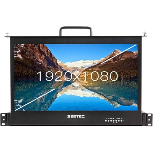  SEETEC 17.3 Inch 1RU Pull Out Rack Mount Monitor Full HD 1920x1080 SC173-HSD-56(HDMI/SDI)