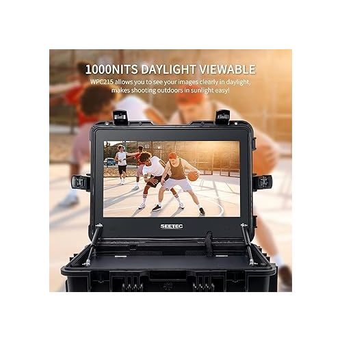  SEETEC WPC215 21.5 inch 1000nit High Bright Broadcast Carry-on Director Monitor with LUT Waveform HDMI SDI USB Input HDMI SDI Output Full HD 1920x1080