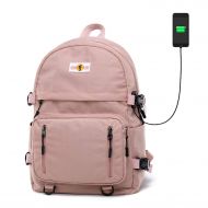 SEEU Student Backpack, Laptop School Backpack for Men Women, Travel College Bookbag Daypack with USB Charging Port, 10 Pockets Unisex Water Resistant Rucksack Fits 14 inch Laptop