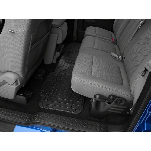  SEG TruShield All Weather Floor Mat Set with One-Piece Rear Mat - Black - for Ford F-150 1997-2014