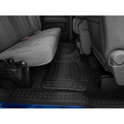  SEG TruShield All Weather Floor Mat Set with One-Piece Rear Mat - Black - for Ford F-150 1997-2014
