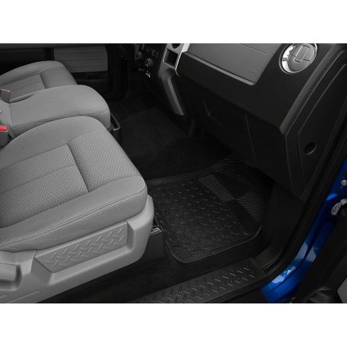  SEG TruShield All Weather Floor Mat Set with One-Piece Rear Mat - Black - for Ford F-150 1997-2014