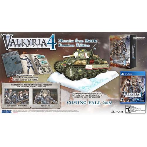 세가 Sega Entertainment Valkyria Chronicles 4: Memoirs From Battle Premium Edition, PS4