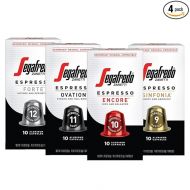 Segafredo Zanetti Espresso Capsules, Variety Pack, Compatible with Nespresso Original Machines, 40 Count Aluminum Pods