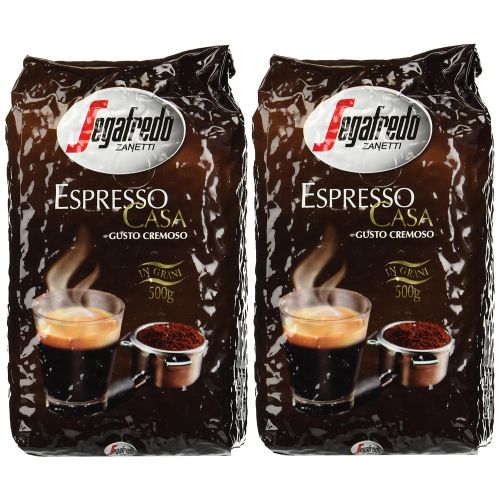 세가 Segafredo Casa Whole Beans Coffee 2 Packs 17.6oz/500g Each