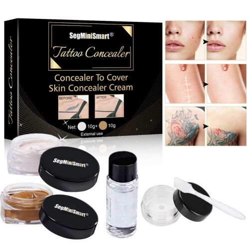  [아마존 핫딜]  [아마존핫딜]SEGMINISMART Tattoo Concealer,Scar Concealer,Makeup Concealer,Cover Tattoo,Birthmarks/Vitiligo, Waterproof...