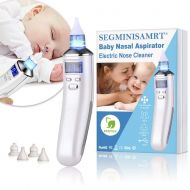 [아마존 핫딜] [아마존핫딜]SEGMINISMART Electric Baby Nasal Aspirator Nose Cleaner and Snot Sucker - Adjustable Settings and Reusable Tips with LCD Screen