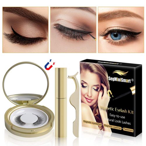  [아마존핫딜][아마존 핫딜] SEGMINISMART Magnetic Eyeliner, Magnetic Eyelashes With Eyeliner, Magnetic Eyeliner and Lashes Magnetic Eyelashes Liner Eye Liner Kit Magnetic Eyelash Kit For 3D Magnetic False Eyelashes Reusab