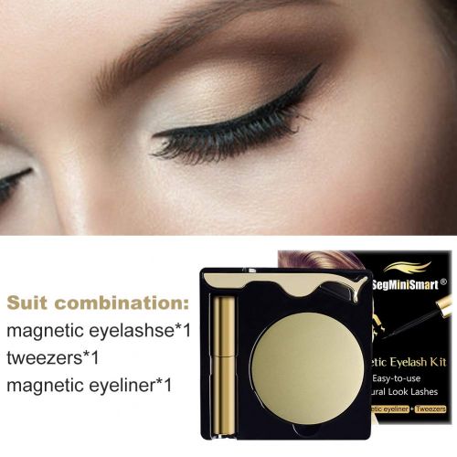  [아마존핫딜][아마존 핫딜] SEGMINISMART Magnetic Eyeliner, Magnetic Eyelashes With Eyeliner, Magnetic Eyeliner and Lashes Magnetic Eyelashes Liner Eye Liner Kit Magnetic Eyelash Kit For 3D Magnetic False Eyelashes Reusab