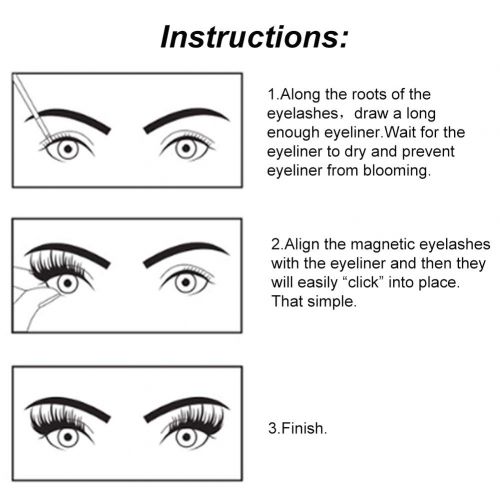  [아마존핫딜][아마존 핫딜] SEGMINISMART Magnetic Eyeliner, Magnetic Eyelashes With Eyeliner, Magnetic Eyeliner and Lashes Magnetic Eyelashes Liner Eye Liner Kit Magnetic Eyelash Kit For 3D Magnetic False Eyelashes Reusab