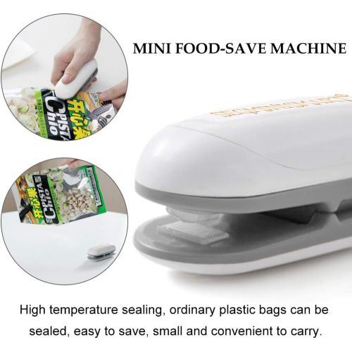  [아마존 핫딜] [아마존핫딜]SEGMINISMART Mini Bag Sealer, Handheld Heat Vacuum Sealers, 2 in 1 Heat Sealer and Cutter Handheld Portable Bag Resealer Sealer for Plastic Bags Food Storage Snack Fresh Bag Sealer (Battery Not