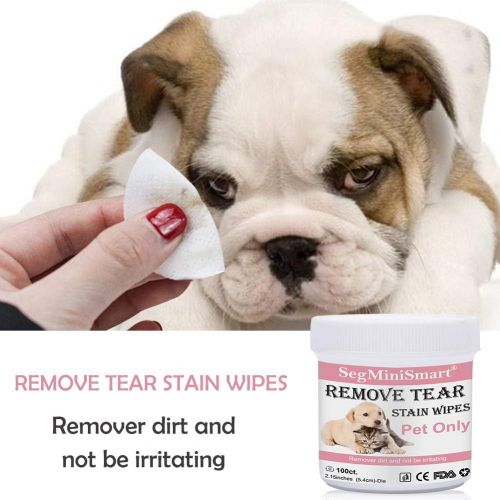  [아마존 핫딜] SEGMINISMART Tear Stain Remover Wipes for Cats & Dogs, Cat Eye Wipes, Pet Eye Cleaning Wipes, Tears Stain Removing Treatment, Best Natural Eye Crust Treatment for White Fur, 200 Pre Soaked Cott