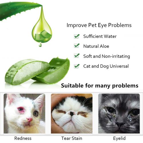  [아마존 핫딜] SEGMINISMART Tear Stain Remover Wipes for Cats & Dogs, Cat Eye Wipes, Pet Eye Cleaning Wipes, Tears Stain Removing Treatment, Best Natural Eye Crust Treatment for White Fur, 200 Pre Soaked Cott