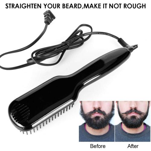  [아마존 핫딜] SEGMINISMART Beard Straightener, Beard Straightening Comb, Beard Straightener for Men, Electrical Heated Hair Straightening Brush with Faster Heating, PTC Ceramic Technology, Auto Temperature L