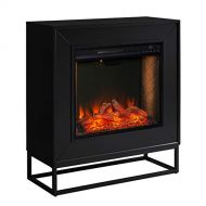 SEI Furniture Frescan Alexa-Enabled Electric Fireplace, Black