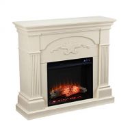 SEI Furniture Sicilian Fireplace, New Ivory