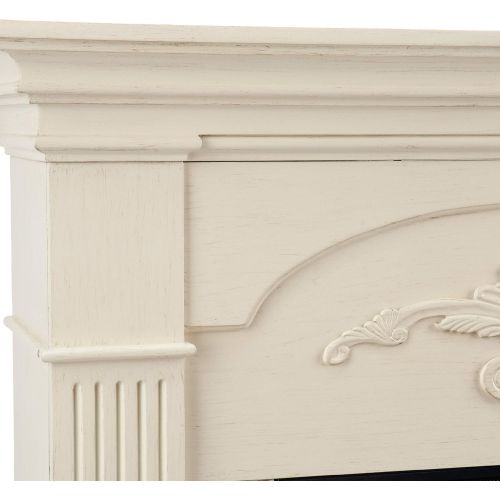  SEI Furniture Sicilian Fireplace, New Ivory