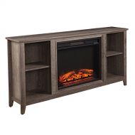 SEI Furniture Southern Enterprises Parkdale Electric fireplace, Gray